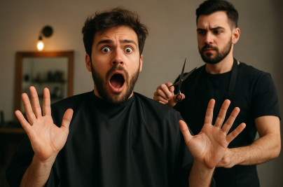 Client looks surprised