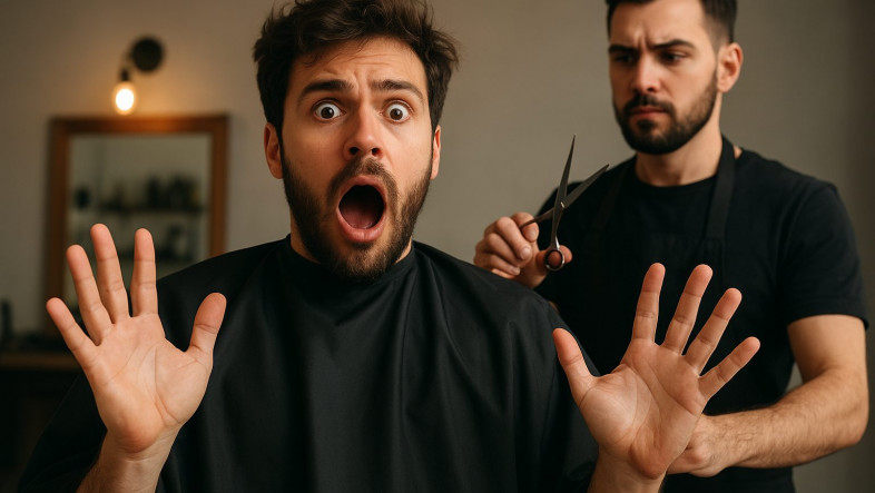 Client looks surprised