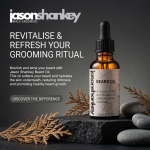 <a href="https://jasonshankey.com/product/jason-shankey-beard-oil/">Jason Shankey Beard Oil 30ml</a>
