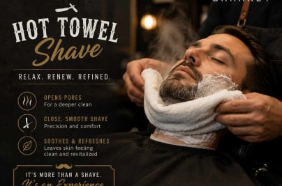 Hot towel shave