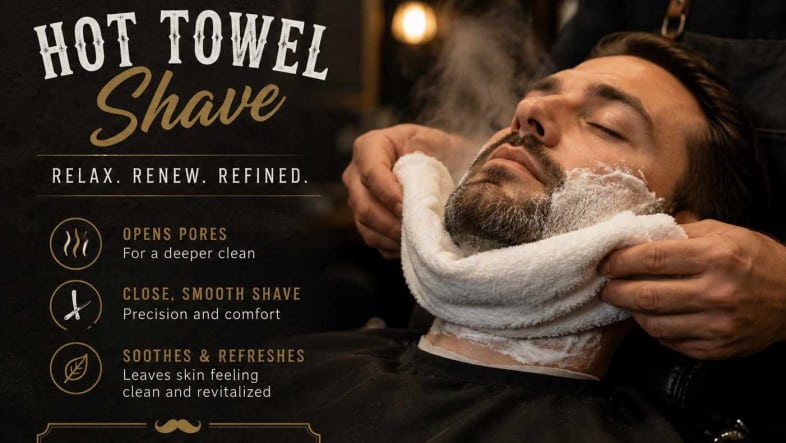 Hot towel shave