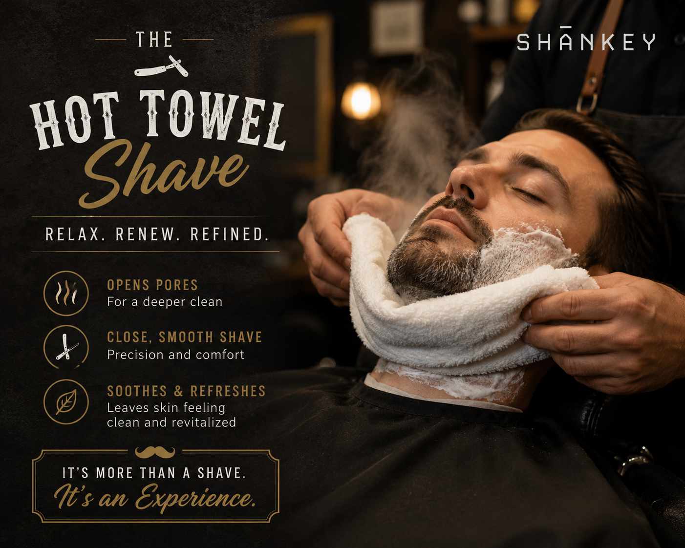 Hot towel shave